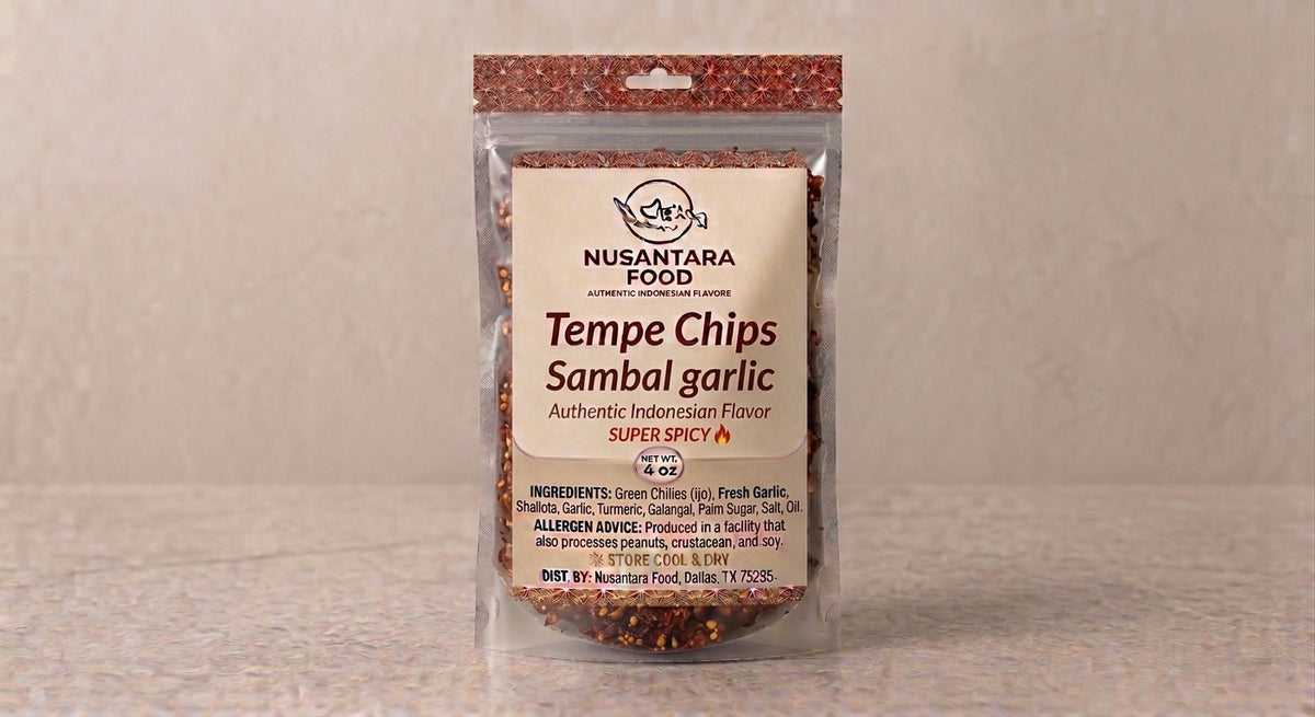 Tempeh chips sambal bawang ( GARLIC ) SUPER SPICY
